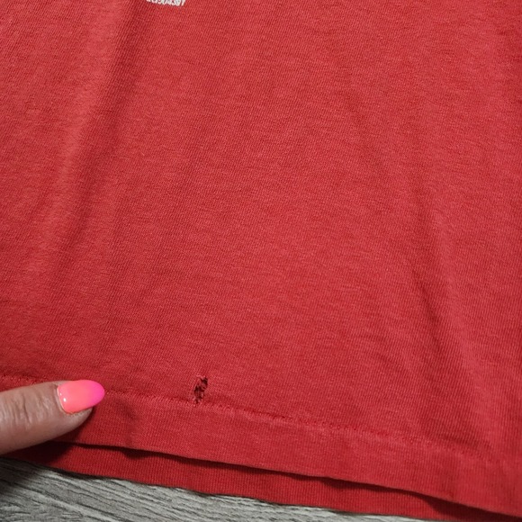 VINTAGE CHICAGO BULLS TEE 4 TIMES NBA CHAMPIONS 1996 Men's XL Red 72 wins READ - Picture 10 of 10